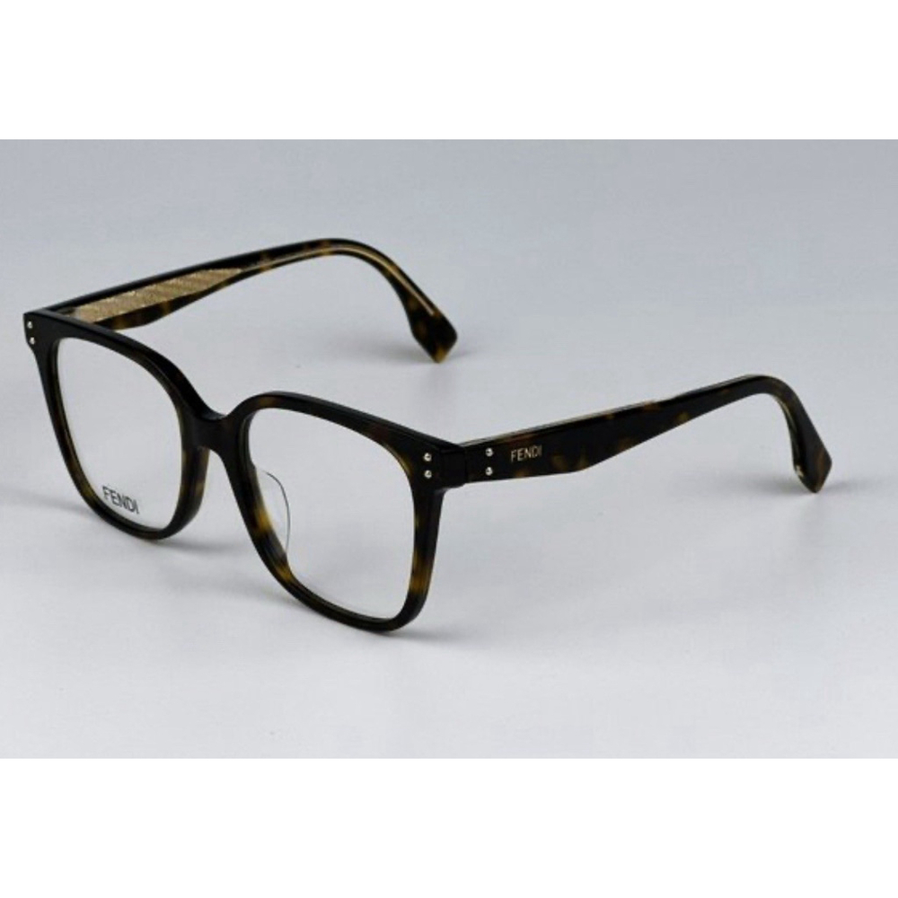 Fendi FE50004I 052 Eyeglasses Havana Square Women FE 50004I